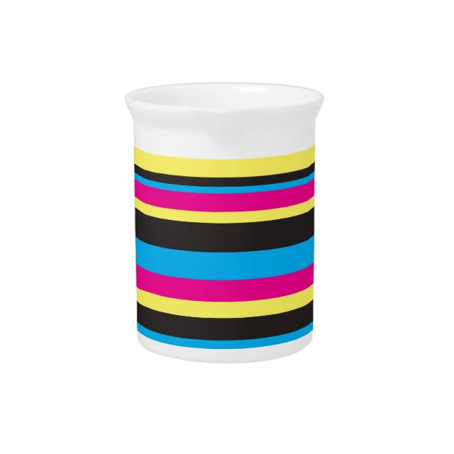 Basic Color Stripes Pitcher (Front)