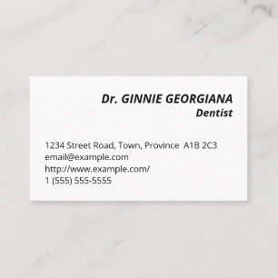 Basic, Corporate-Style Business Card