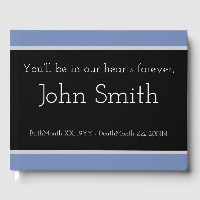 Basic, Customized Memories Guestbook (Front)