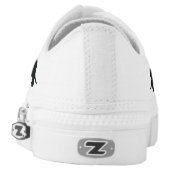 Basic Dachshund Silhouette Low-Top Sneakers (Left Shoe Back)