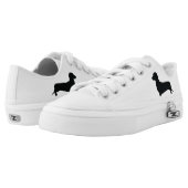 Basic Dachshund Silhouette Low-Top Sneakers (Pair)