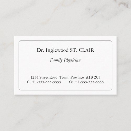 Basic Dapper and Respectable Business Card