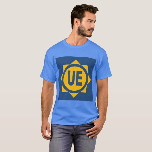 Basic dark blue men's T-shirt Design UE (Front Full)