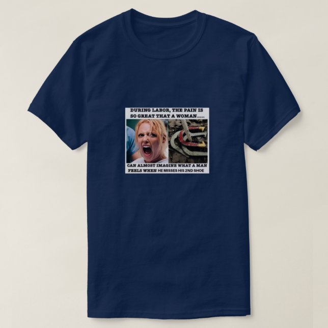 Basic Dark HorseShoes an Labor Tee (Design Front)