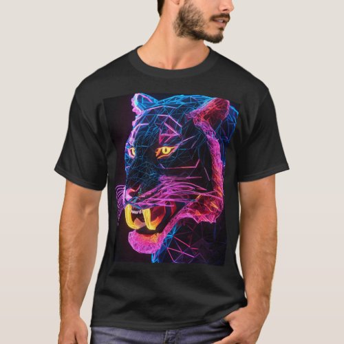 Basic Dark panther printed T_Shirt for mens