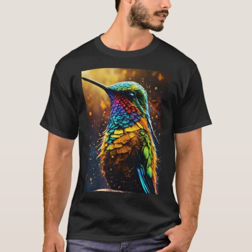 Basic Dark T_Shirt Hamming Bird