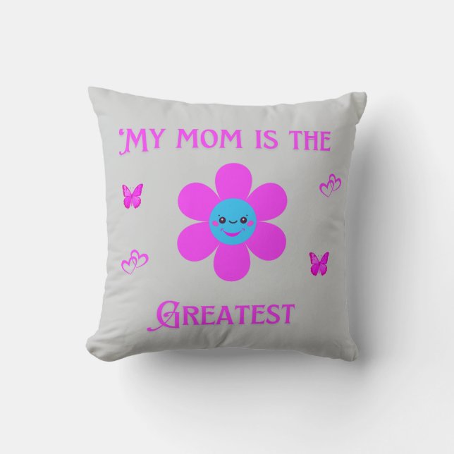 Basic Dark T-Shirt Throw Pillow (Front)