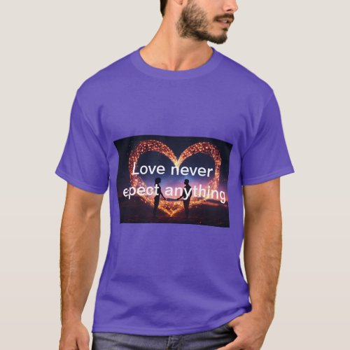 Basic Dark T_Shirt with love symbole 