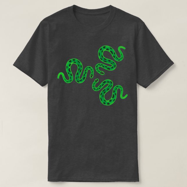 Basic Definitely A Snake Person Green Snake Funny  T-Shirt (Design Front)