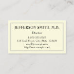 [ Thumbnail: Basic Doctor Business Card ]