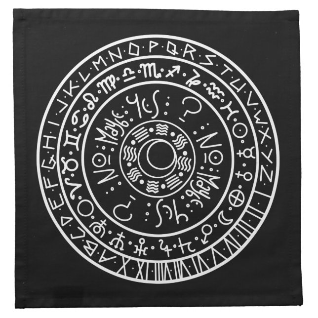 Basic Dowsing Altar Cloth Napkin (Front)