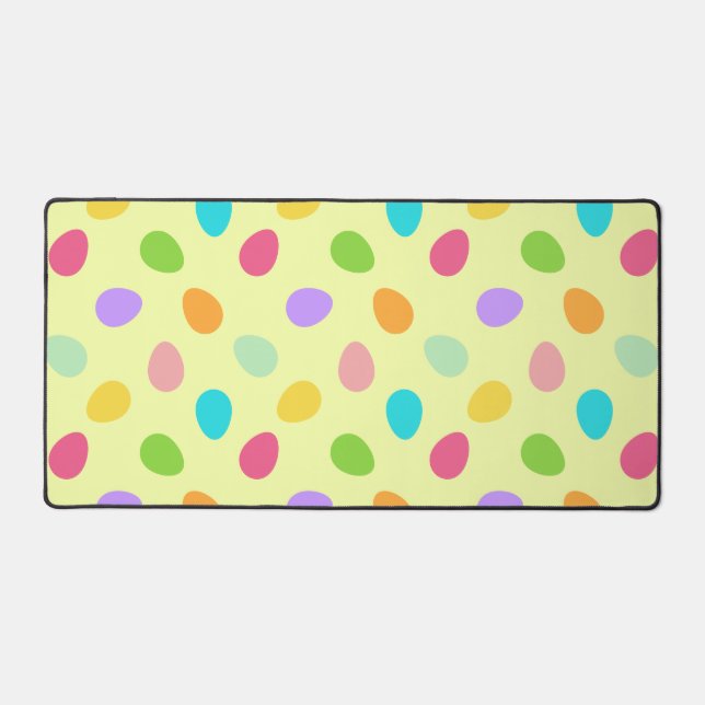 Basic Egg Yellow  Desk Mat (Front)