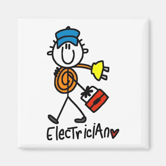 Basic Electrician Tshirts and Gifts Magnet (Front)
