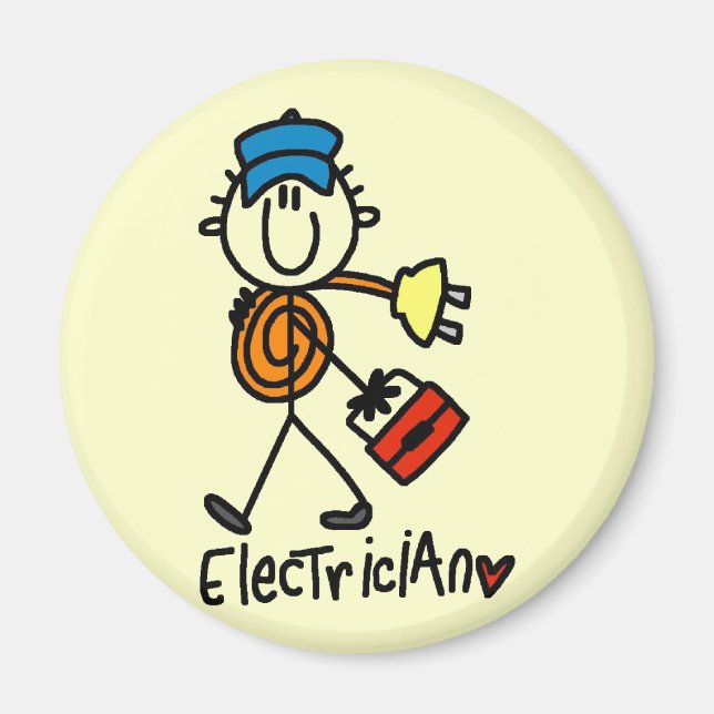 Basic Electrician Tshirts and Gifts Magnet (Front)