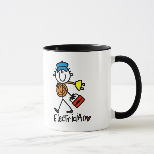 Basic Electrician Tshirts and Gifts Mug (Right)