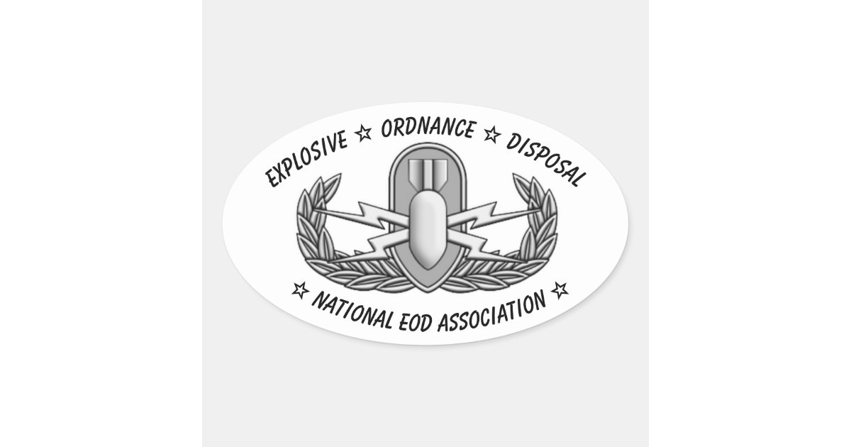 Basic EOD Badge Sticker | Zazzle