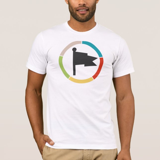 Basic Flag Logo Color Shirt (Front)