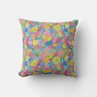Basic Floral Throw Pillow