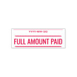 [ Thumbnail: Basic "Full Amount Paid" Rubber Stamp ]