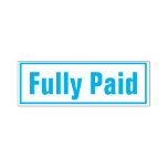 [ Thumbnail: Basic "Fully Paid" Rubber Stamp ]