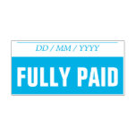 [ Thumbnail: Basic "Fully Paid" Rubber Stamp ]