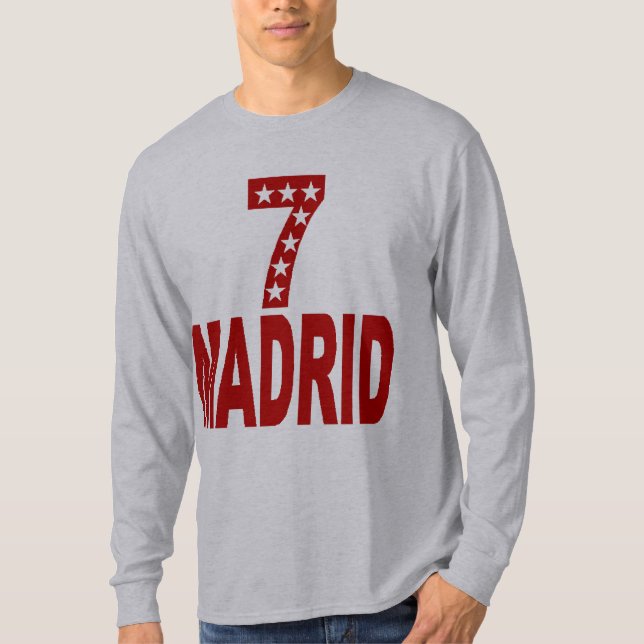 Basic Gray T-shirt MADRID 7 STAR (Front)