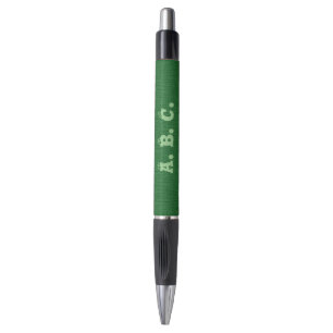 basic green with sage green monogram pen