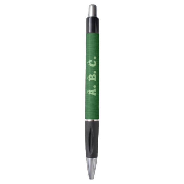 basic green with sage green monogram pen (Front Vertical)