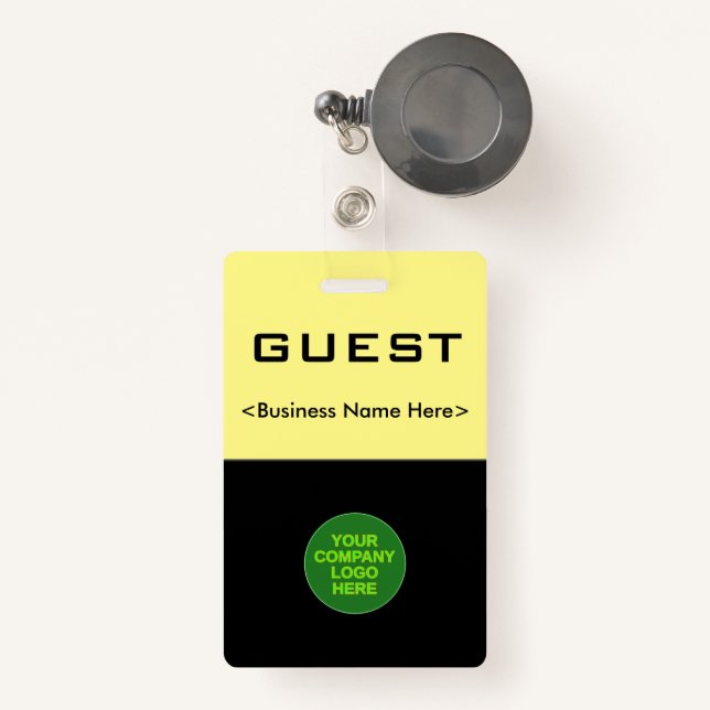 Basic "GUEST" Badge (Front with Retractable)