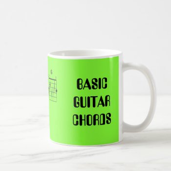 Basic Guitar Chords Coffee Mug by jetglo at Zazzle