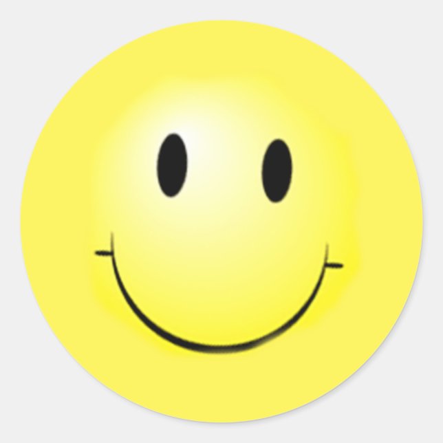 Basic Happy Face on Stickers (Front)
