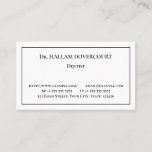 [ Thumbnail: Basic Healthcare Professional Business Card ]