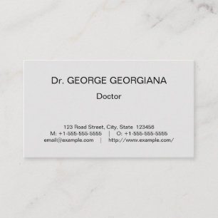 Basic, Healthcare Specialist Business Card