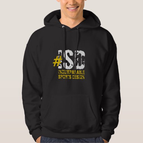 Basic Hooded Sweatshirt Black  Gold Series Hoodie