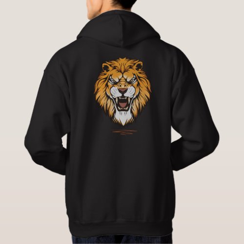 Basic Hooded Sweatshirt _ Lion Shield