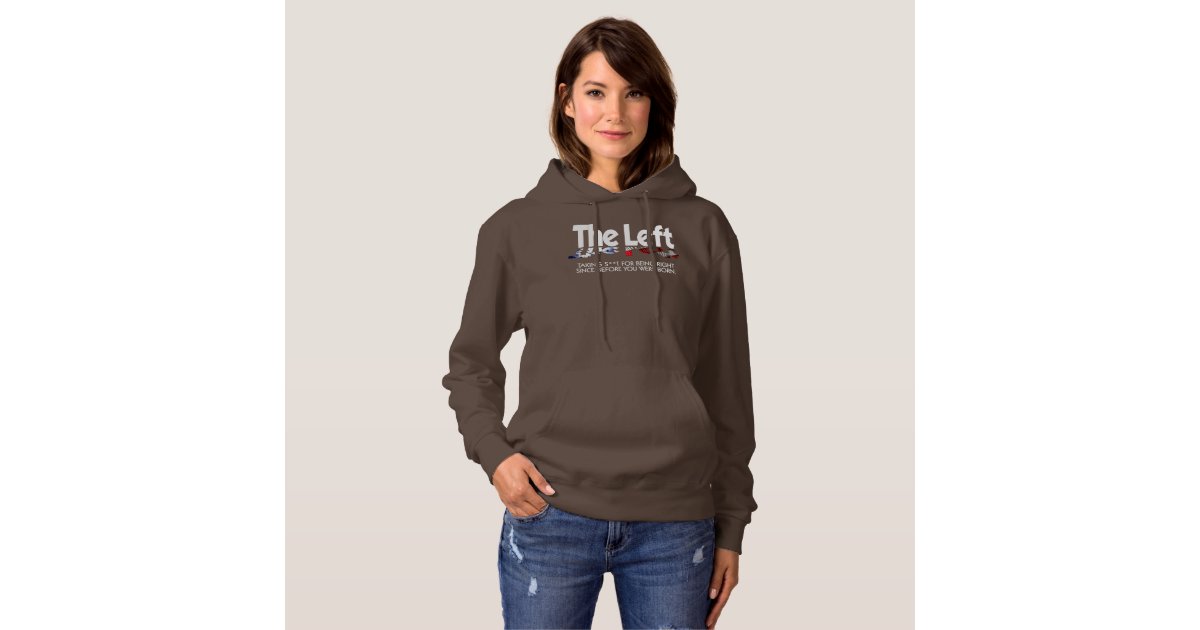 Basic Hooded Sweatshirt - The Left, Defined... | Zazzle.com