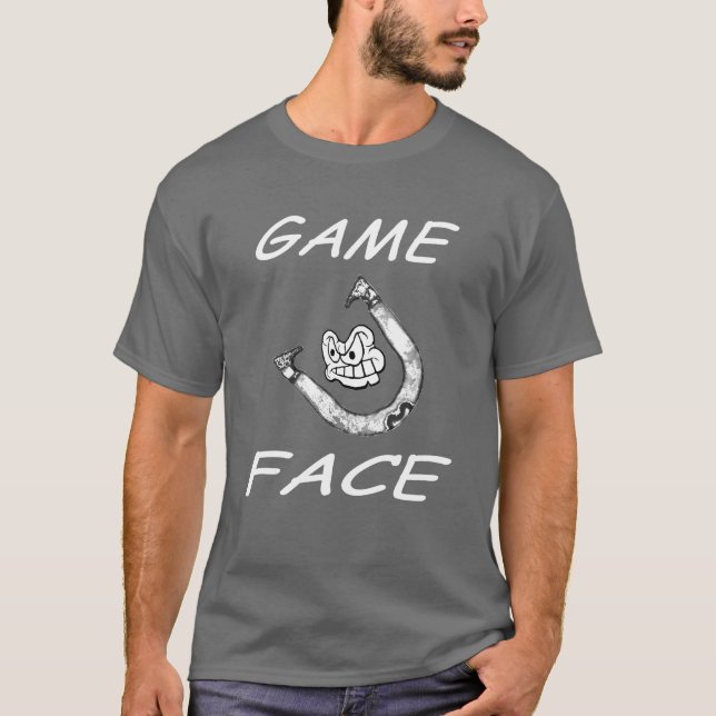 Basic HorseShoes Game Face Tee (Front)