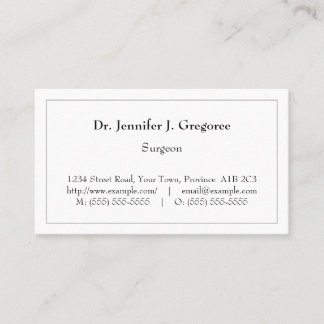 Basic, Humble, and Minimal Business Card