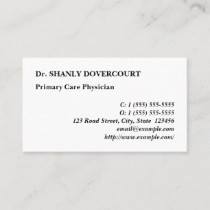 Basic, Humble & Conservative Business Card