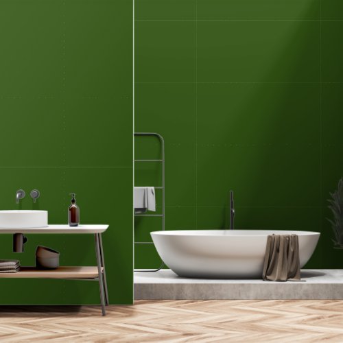 Basic Hunter Olive Green Solid Simple Colorful Wallpaper