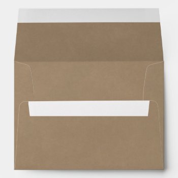 Basic Kraft Paper A7 Envelope by PandaCatGallery at Zazzle