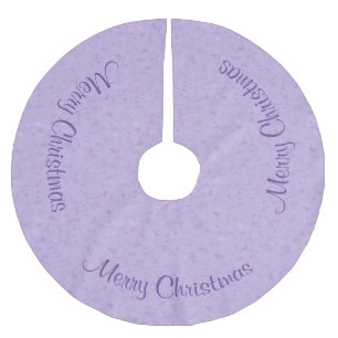 Basic Lavender Brushed Polyester Tree Skirt