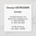 [ Thumbnail: Basic Law Professional Business Card ]