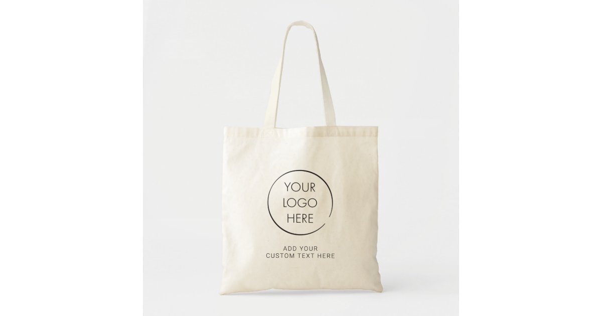 Basic Logo Custom Bag, Business or Shop Tote Bag | Zazzle