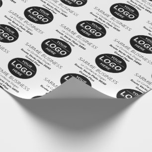 Basic Logo Custom Bag, Business or Shop Tote Bag Wrapping Paper