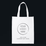 Basic Logo Custom Bag, Business Promotional Tote<br><div class="desc">Add your logo and text to create a cool custom tote bag for your business or event. These bags are great for marketing and promotions.</div>
