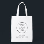 Basic Logo Custom Bag, Business Promotional Tote<br><div class="desc">Add your logo and text to create a cool custom tote bag for your business or event. These bags are great for marketing and promotions.</div>