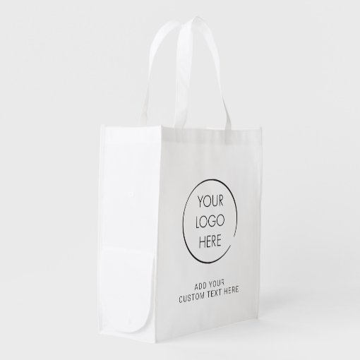 Basic Logo Custom Bag, Business Promotional Tote Zazzle