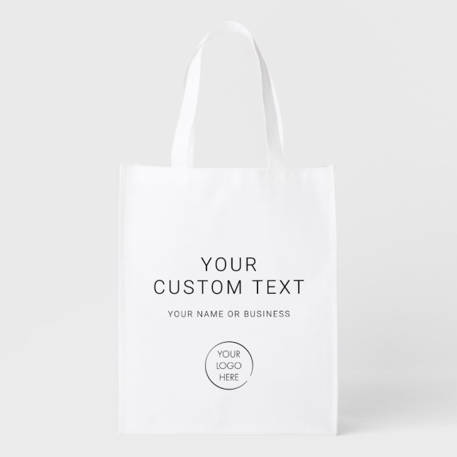 Basic Logo Custom Bag, Business Promotional Tote (Front)
