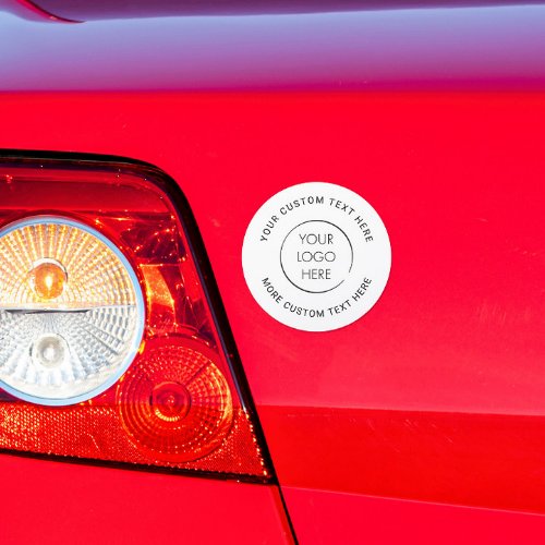 Basic Logo Custom Business or Marketing Branded Car Magnet